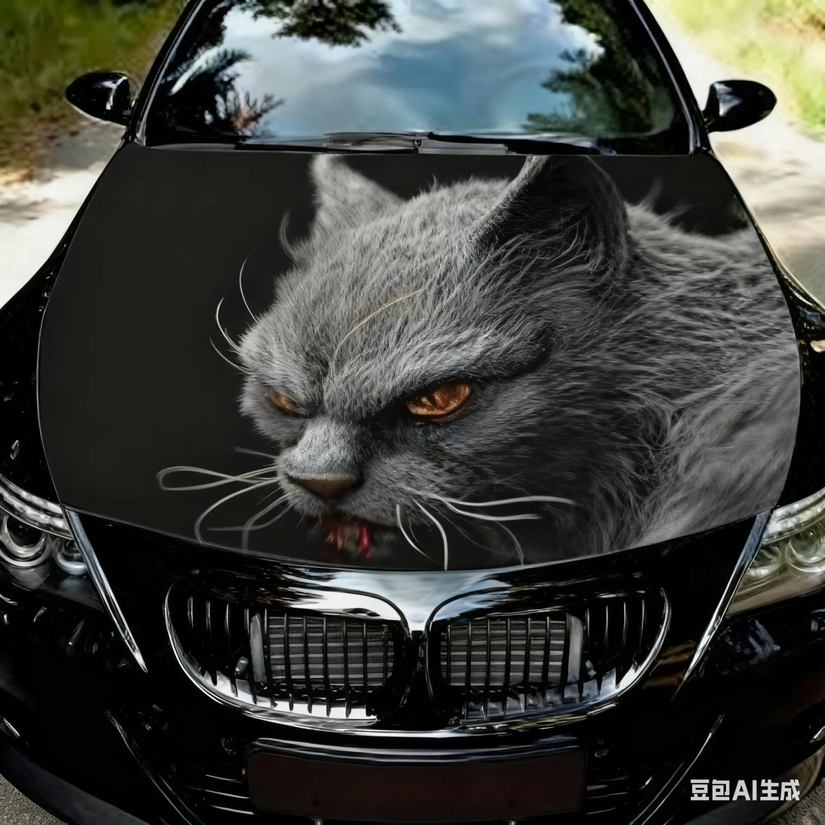 【Kupite 1, dobijte 1 gratis】🐱Trodimenzionalna naljepnica za mačke u obliku automobila, može se koristiti za zidne naljepnice u kupaonici, spavaćoj sobi i dnevnom boravku