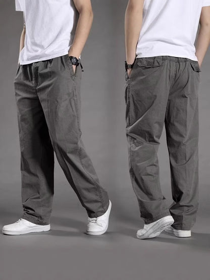 😎👖【Отстъпка за ограничено време🔥】【M-6XL】Мъжки ежедневни карго панталони с големи размери - свободни и удобни