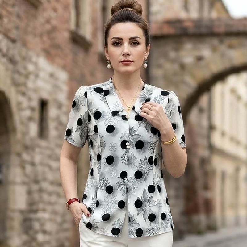 ✨Odzież damska w dużych rozmiarach 🔥[XL-5XL] Wiosenne, casualowe koszulki, wysokiej jakości modne koszule