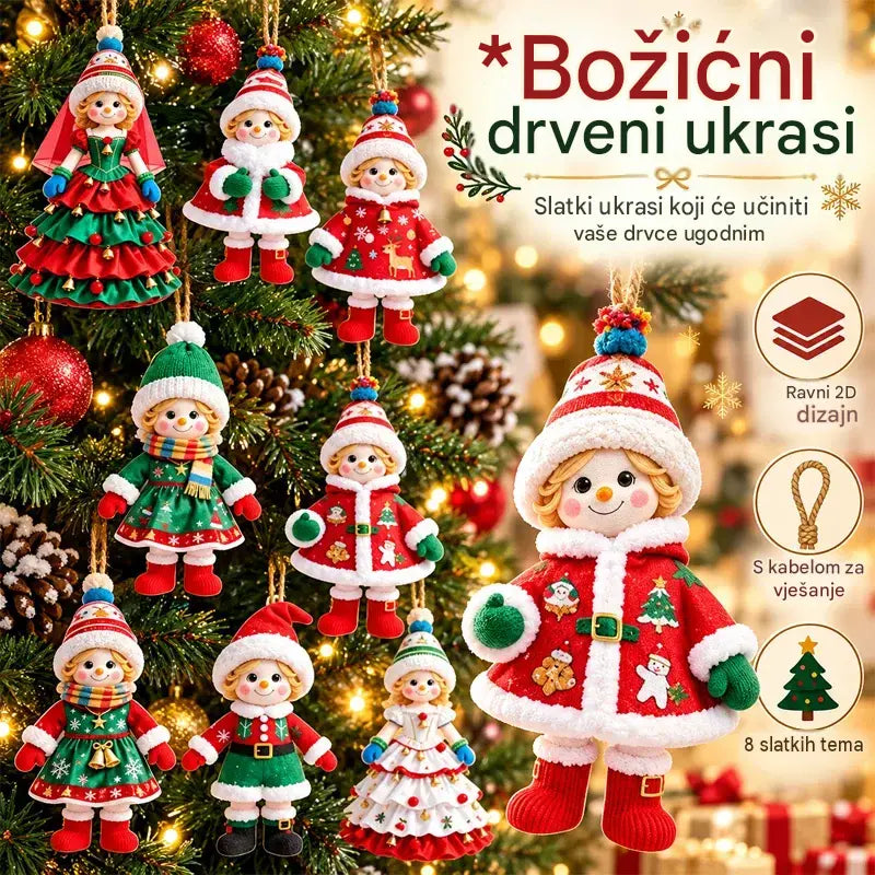 🎄【20/40 komada】🎅Slatki božićni ukrasi✨