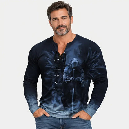 【S-4XL】🦁🦁2026 【Nowość】 Męski T-shirt w stylu casual z nadrukiem 3D