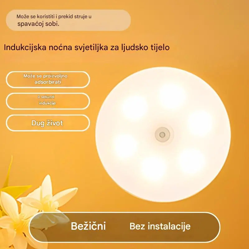 🏡💡 【Kupite jedan, dobijte jedan gratis】 Bežično pametno noćno svjetlo sa senzorom pokreta – praktično, praktično i jednostavno za punjenje.