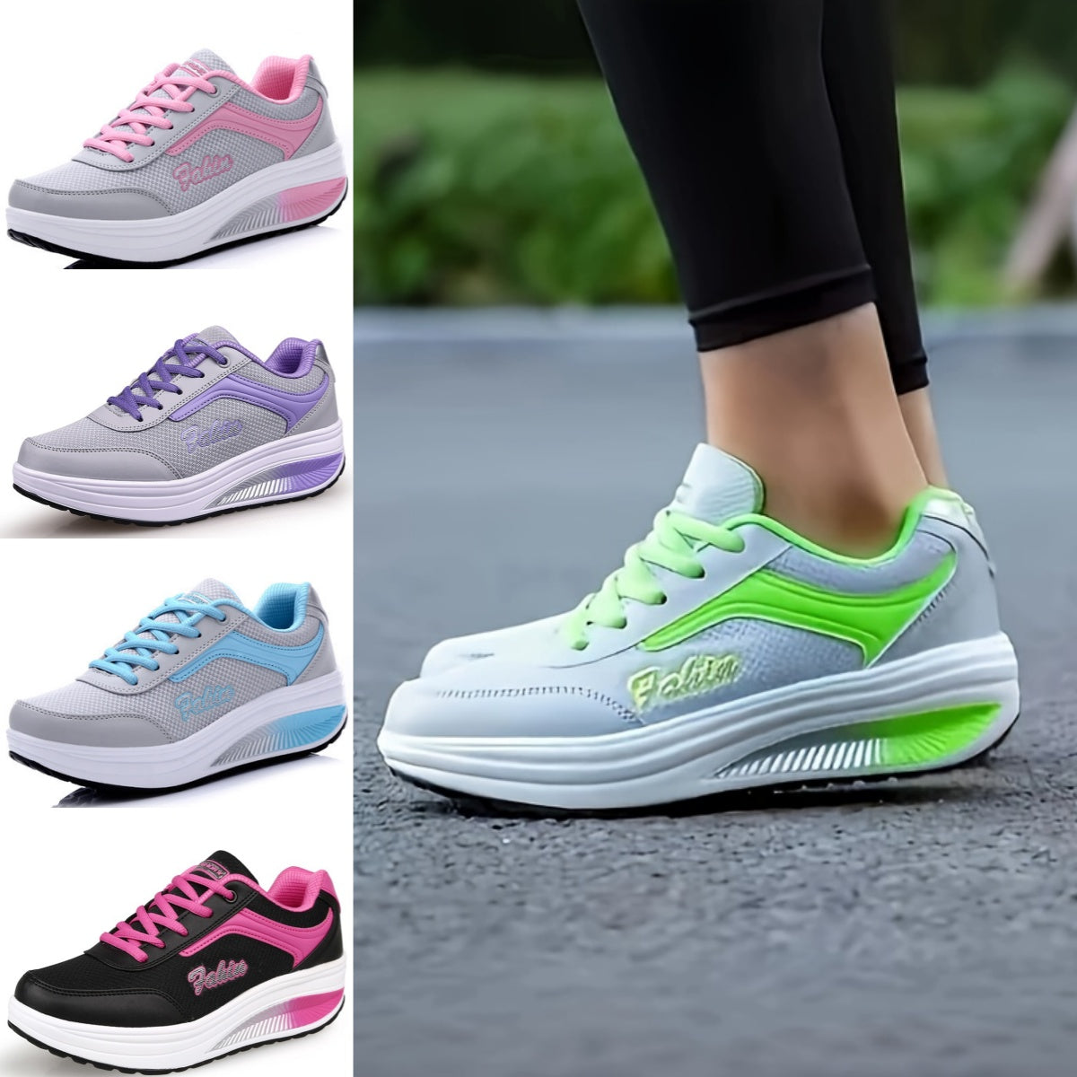 🔥👟【35-43】2025 Нови дамски модни дишащи меки подметки, удобни ежедневни спортни обувки