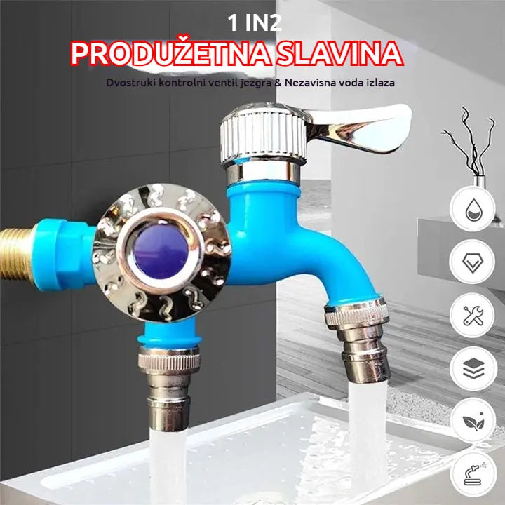 🧼【45% OFF】💦💥Vanjska slavina protiv smrzavanja s dvostrukom kontrolom