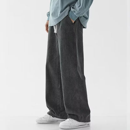 🔥Retro dżinsy męskie: styl casual, prosty, luźny krój, płatność przy odbiorze✨