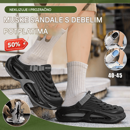 👟50% POPUSTA🌬️Muške 2-u-1 višenamjenske sandale: Debeli EVA potplat, neklizajuće, izuzetno lagane i prozračne🏃‍♂️