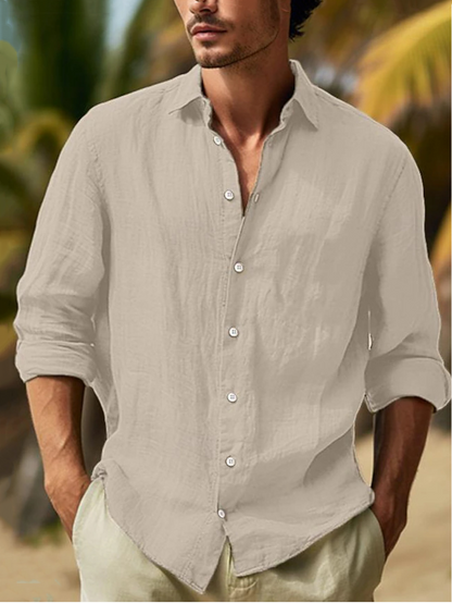 🎏👔【50% zniżki 🔥】【S–3XL】Nowa letnia męska koszula z długim rękawem, w dużych rozmiarach, dostępna w 9 kolorach