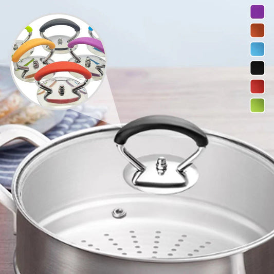 🥗Kupite dva, dobijte dva gratis🥩Univerzalni silikonski poklopac za lonac sa zamjenskom ručkom protiv opeklina💖protiv opeklina, otporan na visoke temperature