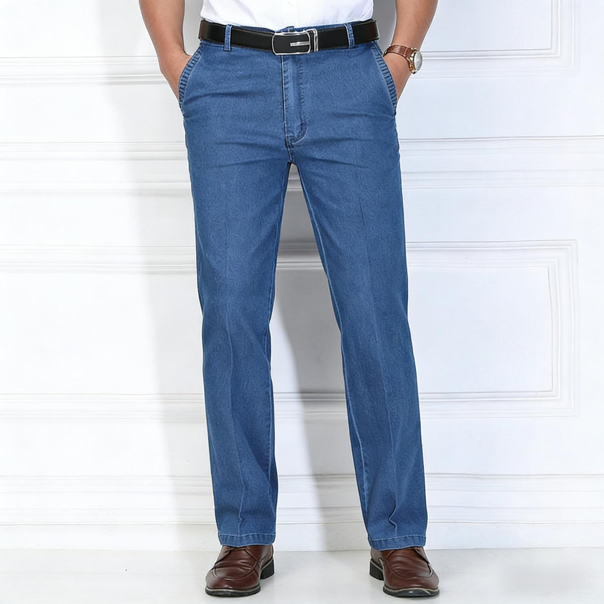 👖【50% OFF】👖 2026 г. Нови мъжки дънки с висока талия голям размер