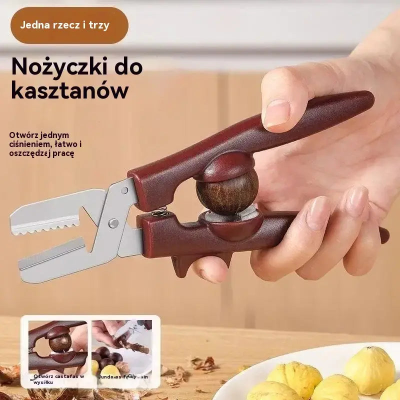 💥【Płatność przy odbiorze】🌰✂️Wielofunkcyjne nożyczki w kolorze kasztanowym💥50% zniżki!