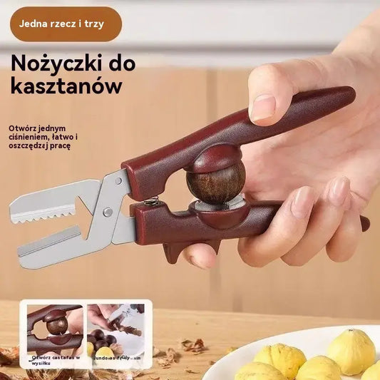 💥【Płatność przy odbiorze】🌰✂️Wielofunkcyjne nożyczki w kolorze kasztanowym💥50% zniżki!