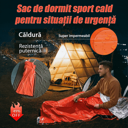 🔥【Kupi 1, dobiješ 1 gratis】Vodootporna hitna vreća za spavanje koja zadržava toplinu 🛌❄️
