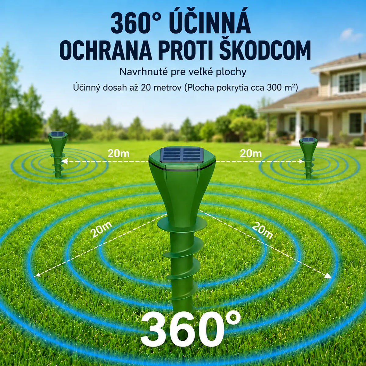 ☘️Propagácia produktu - 50% zľava☘️Solárne napájaný vodeodolný repelent proti zvieratám