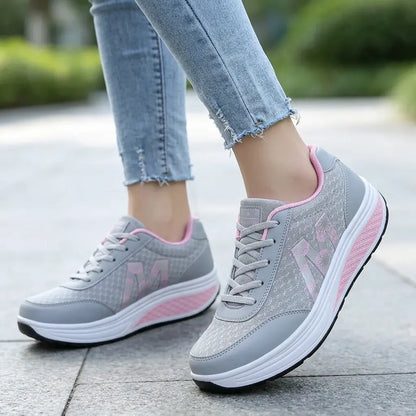 👟 Chodź z lekkością i maksymalnym komfortem! Damskie, ortopedyczne buty sportowe z wysoką podeszwą (oddychający materiał siateczkowy/zmniejsza zmęczenie/rozmiary 35-43)! ✨