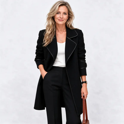 🔥🧥👩【50% taniej】【M–4XL】Nowy jesienno-zimowy płaszcz/kurtka w stylu koreańskim – dwustronny kaszmir, średnia długość