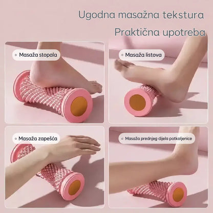 🦶 TPE masažni valjak za stopala — teksturirana površina za opuštanje umornih stopala i stimulaciju refleksnih točaka.