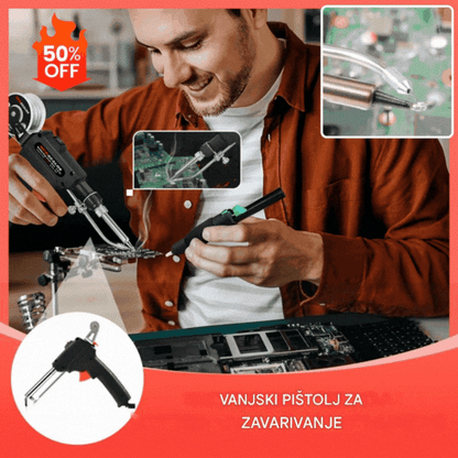 50% POPUSTA🔥🔩Ručni električni pištolj za lemljenje, set za automatsko lemljenje✅