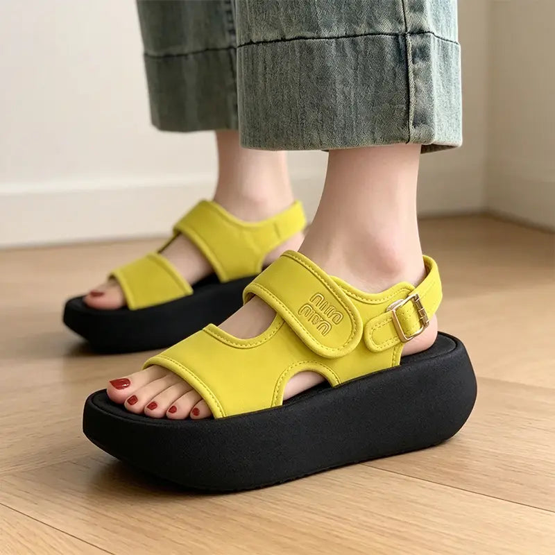 🔥【Zniżka ograniczona czasowo】【35-40】🔥Miękkie, grube wkładki, antypoślizgowe sandały codzienne