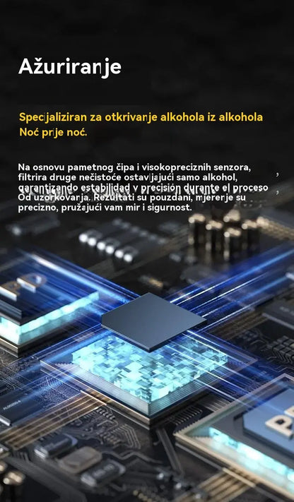 🔥🍷 Prijenosni precizni alkotest – Provjeri razinu alkohola prije vožnje