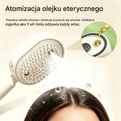 ⚡💨 Elektryczny opryskiwacz z grzebieniem masującym i poduszką powietrzną