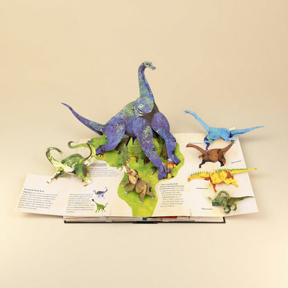📕🦖【Детско просветление】📕 3D книга със знания за динозаврите, изскачаща книга с праисторически динозаври, енциклопедия на динозаврите