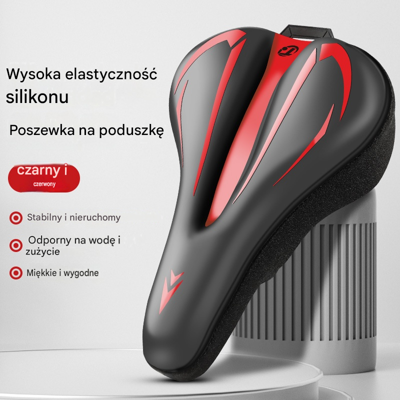 🚲Pokrowiec na siodełko roweru górskiego, wykonany z grubej, wodoodpornej, niezwykle miękkiej skóry silikonowej.