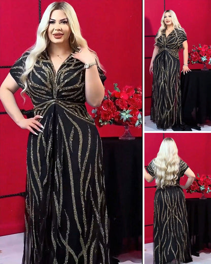 💯😍 [Novedad, 50% de descuento por tiempo limitado] 👗 [Tallas S-5XL] Vestido brillante de moda, diseño elegante y sencillo, perfecto para fiestas y reuniones.