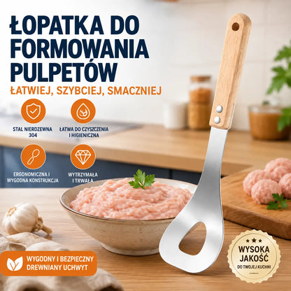 🍖 【Zestaw 2-częściowy】Formierka do klopsików ze stali nierdzewnej 304 – idealna do przygotowywania klopsików mięsnych i rybnych, doskonała do domowego gotowania 🥄
