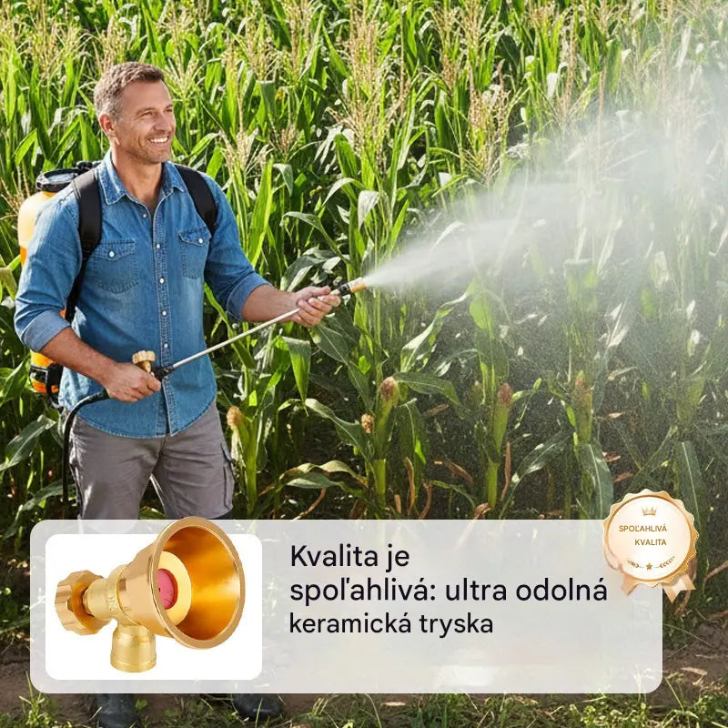 💦Nastaviteľná mosadzná zavlažovacia tryska pre poľnohospodársky postrekovač 🌾
