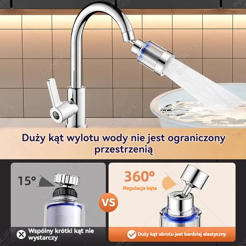 🔥💦【Płatność przy odbiorze】Uniwersalny filtr napowietrzający z interfejsem ze stali nierdzewnej
