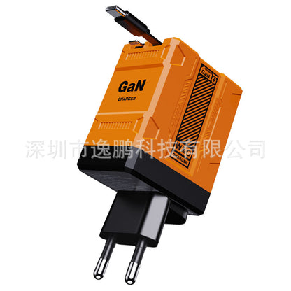 ⚡【Страхотна оферта】🔥120W 2-в-1 бързо зарядно устройство, съвместимо с iPhone, мобилни телефони и таблети✅️