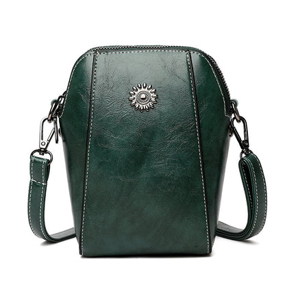 💟👜Bolso bandolera mini vertical de cuero suave para teléfono móvil de moda para mujer（se venden como pan caliente）