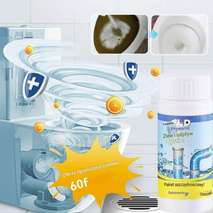 🛁💦【Kup 1, a 2 dostaniesz gratis】🌟Środek do czyszczenia zlewów i odpływów: gęsta piana z rozkładających się ekstraktów i enzymów.