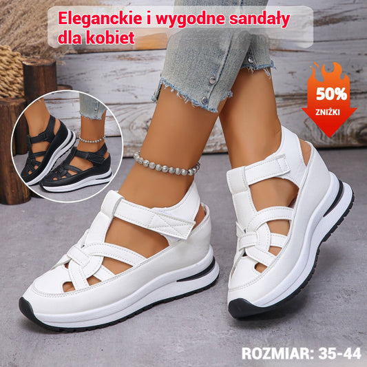 🌸【35-44】2026 Stylowe i wygodne damskie sandały wykonane z prawdziwej skóry