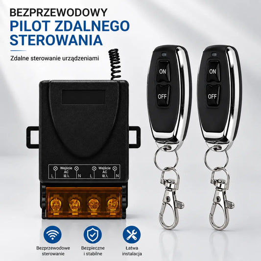 【Artykuły gospodarstwa domowego】【GORĄCE OKAZJE】Bezprzewodowy przełącznik zdalnego sterowania 30A Przekaźnik dużej mocy