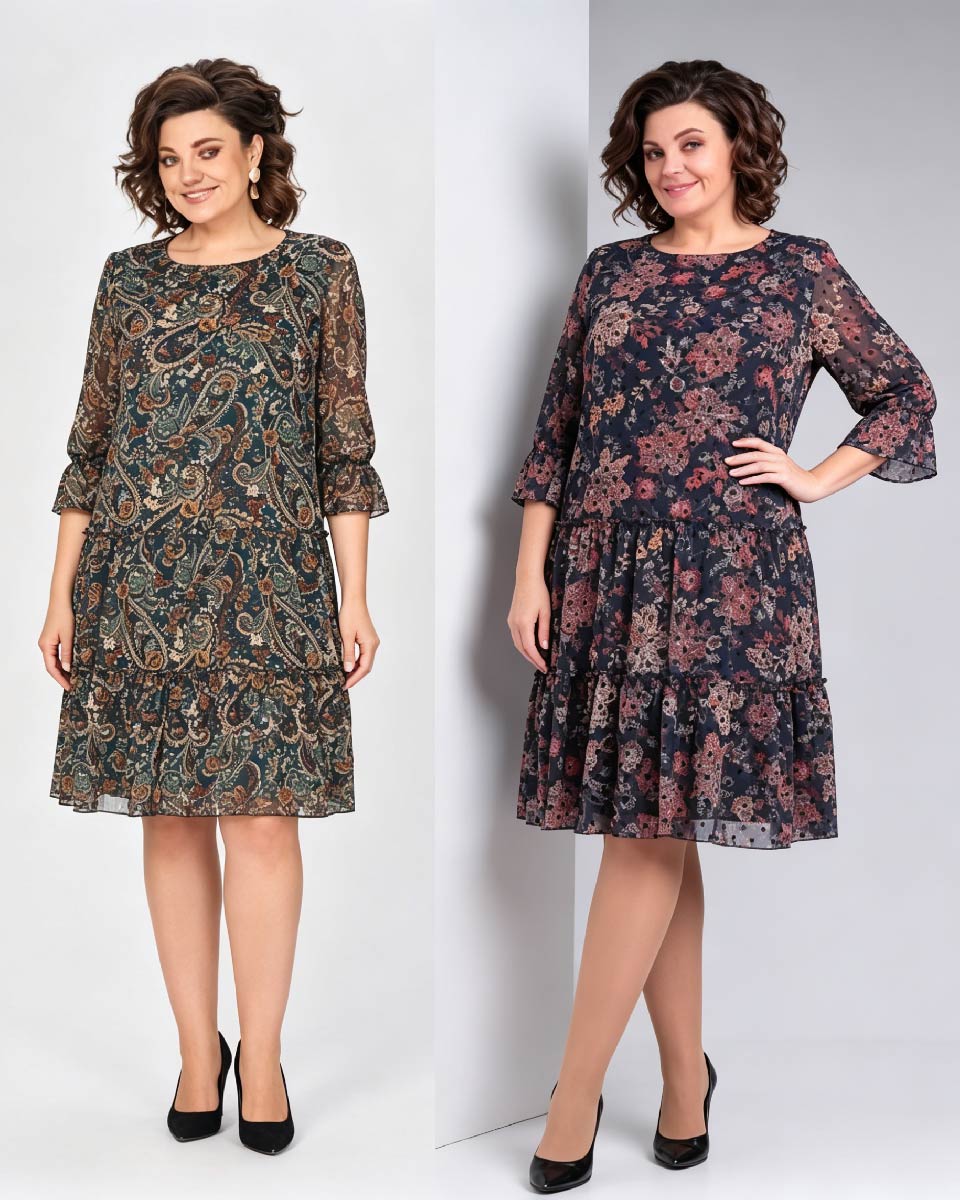 【🥇Bestseller】💥【50% zniżki】👗【S-5XL】Nowa wiosenna sukienka z nadrukiem 2026