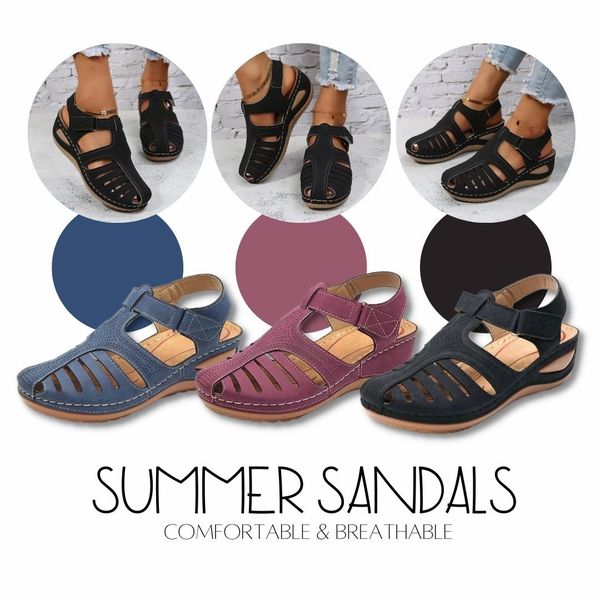 ортопедични сандали с платформа за пролет/лято