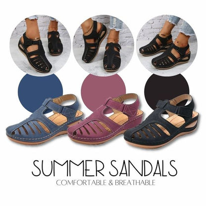 ортопедични сандали с платформа за пролет/лято