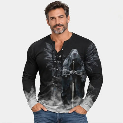 【S-4XL】🦁🦁2026 【Nowość】 Męski T-shirt w stylu casual z nadrukiem 3D