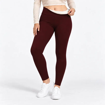 【S-2XL】Zimowe legginsy termiczne z wysokim stanem i efektem modelowania brzucha