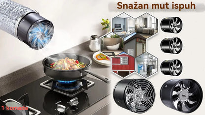 【Plaćanje pouzećem】  Snažan cilindrični ispušni ventilator, ⚡Smanjenje buke basa, ⚡Visoka kvaliteta, ⚡Ušteda energije - 4224135