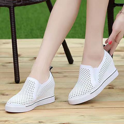 【Tallas: 34-41】🔥Nuevos zapatos casuales de verano 2026 para mujer, hechos de cuero suave, con diseño de plataforma.