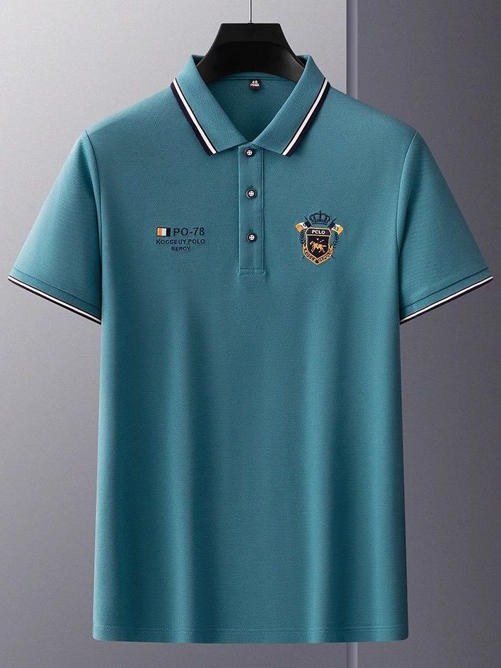 👘【Kup 1, otrzymaj 1 gratis】【M-4XL】💥Nowa męska koszulka polo, jednolity kolor🎉