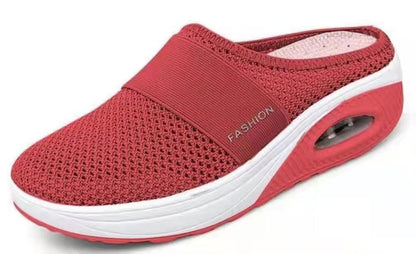 🎀【35-43】Zapatos con colchón de aire de malla hueca europeos y americanos nuevos de verano 2025, transpirables y cómodos