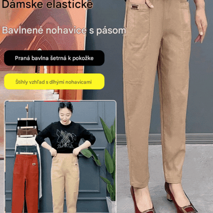 👖【Kúpte 1 a získajte 1 zadarmo】🔥【M-6XL】Dámske mikroelastické všestranné voľnočasové nohavice nadmernej veľkosti