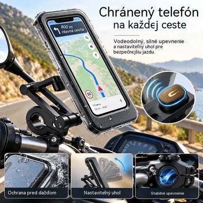 🏍️ Vodotesný držiak na telefón na bicykle a motocykle | Puzdro na riadidlá vhodné na používanie GPS