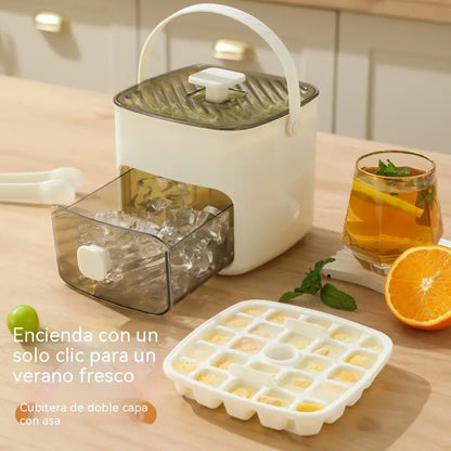 🧊Máquina de hielo con 25 compartimentos