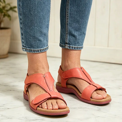Sandalias de verano con suela blanda y soporte de arco, casuales y cómodas.