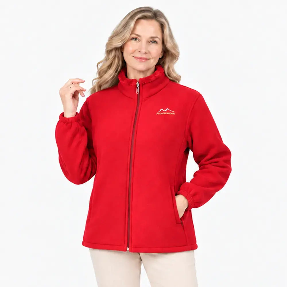 🧥 Dámska fleecová bunda XL–5XL — teplá, vetruodolná a pohodlná na jeseň a zimu.