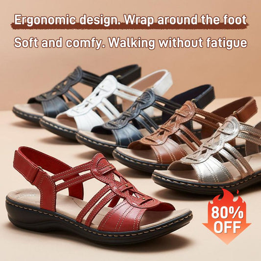🌸🍀【35-43】Sandalias de cuero para mujer asequibles, suaves y cómodas